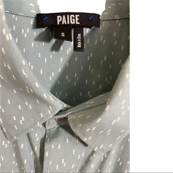 Paige Landon Mens print short sleeve shirt. Size Small Button down Rayon small - Picture 5 of 11